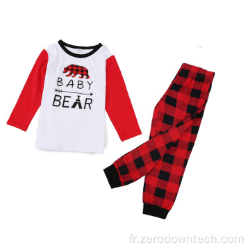 Pyjama de Noël en famille Pyjama de Noël ours polaire